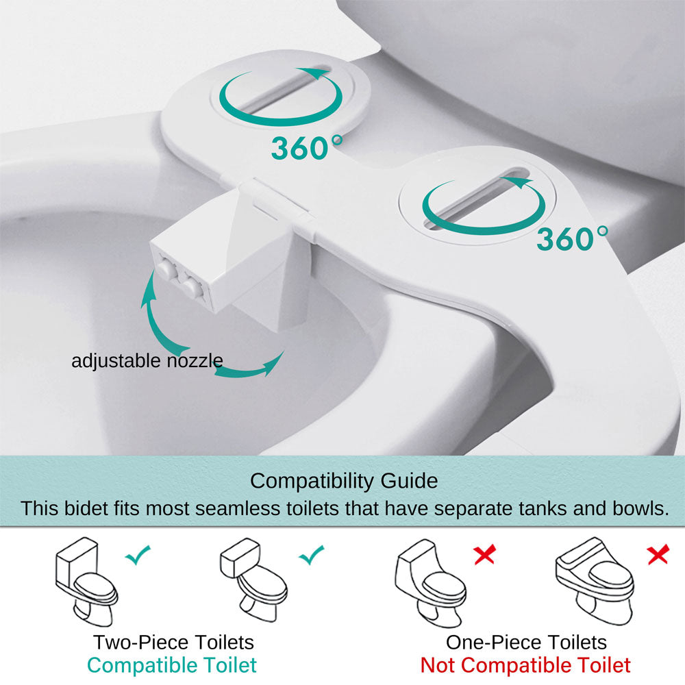 ADDOT Ultra-Slim Bidet Attachment for toilet - Easy Left/Right Hand